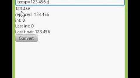 Get number (int, float) from part of a string