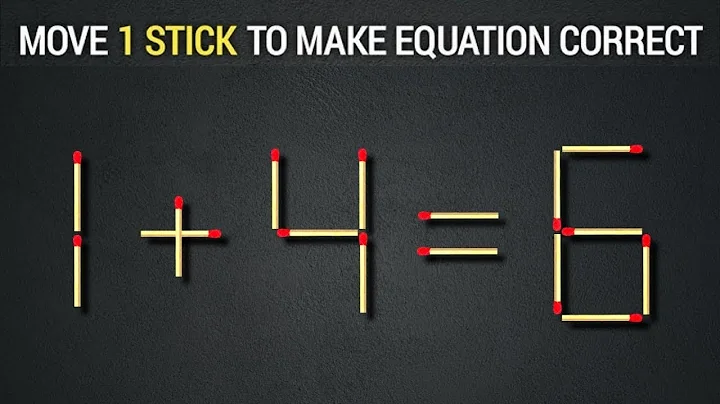 Move 1 Stick and Fix the Equation | Matchstick Puzzle Challenge | Quiz Master