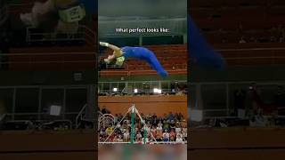 The best layout Kovacs ever!🤯 #gymnastics #perfect #highbar #sports #layout #gym