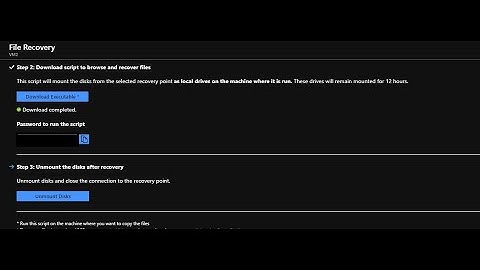 Recover Files from Azure Virtual Machine Backup