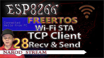 Программирование МК ESP8266. Урок 28. FreeRTOS. Wi-Fi. STA. TCP Client. Прием и передача пакетов