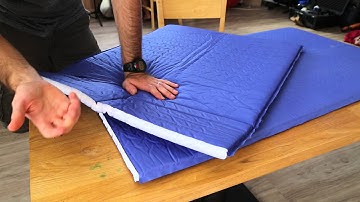 How to shorten a full length self-inflatable mattress.