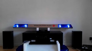 Code 3 74" LP 6000 with synchronized rotators (CIE-blue) HD