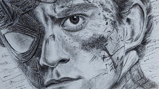 HOW TO DRAW TOM HOLLAND : THE SPIDER-MAN IN ARTISTIC STYLE screenshot 3