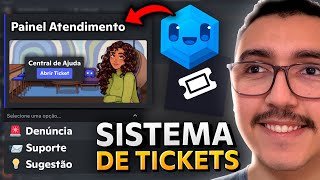 Como fazer PAINEL DE TICKET PROFISSIONAL com Ticket Tool e Sapphire no Discord!!