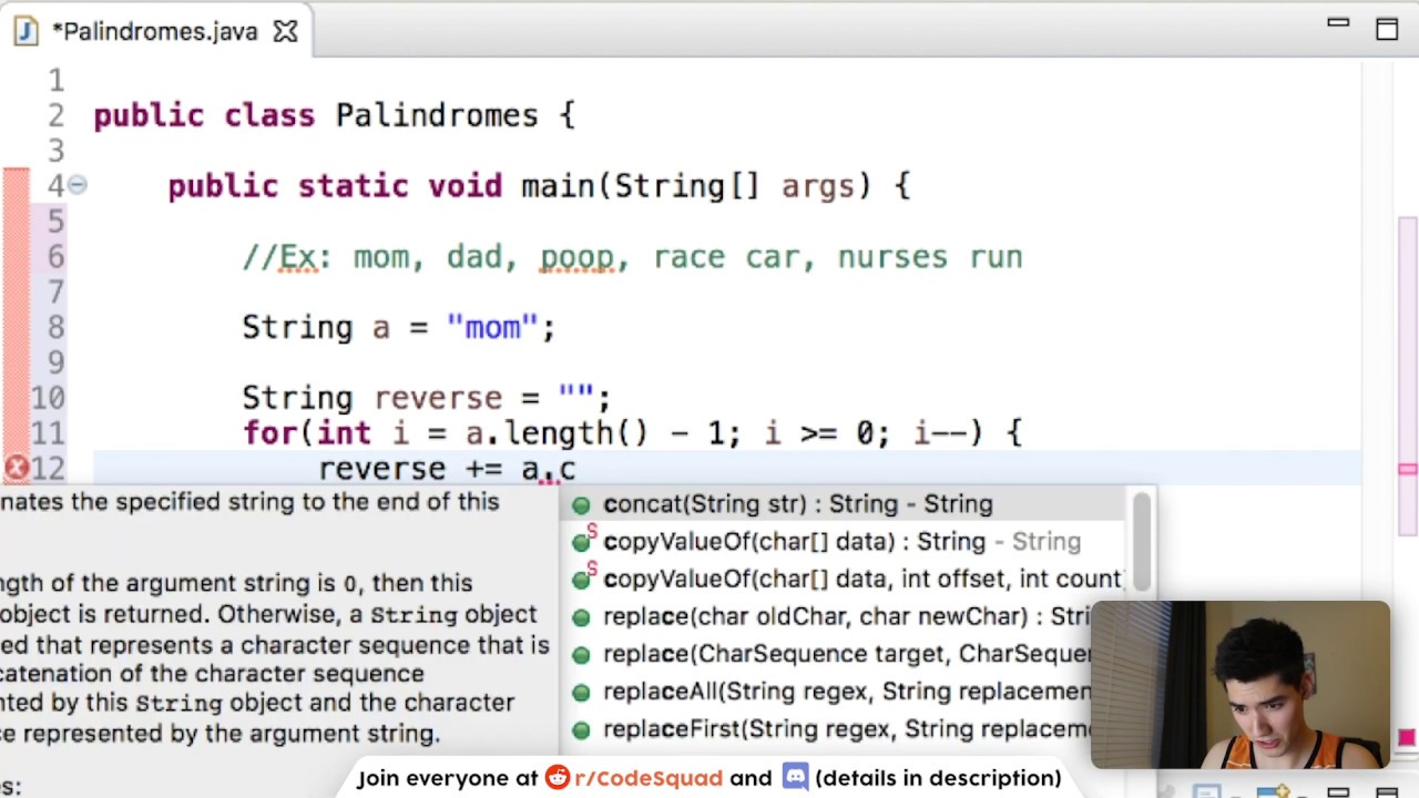 Palindrome Program In Java Tutorial 63 YouTube