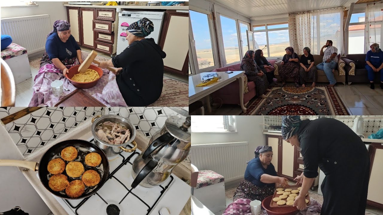 Annemin yanına ziyarete geldik / Annemin elinden Çorum köftesi
