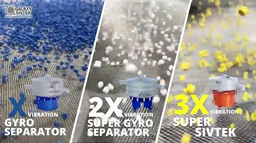 Different levels of vibration in Round Separator | Vibrating Screen | Galaxy Sivtek.