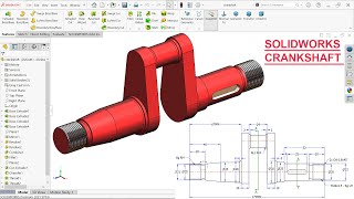 SolidWorks tutorial Crankshaft with Thread