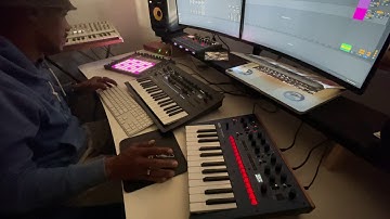 💯❤️KORG MINILOGUE SOUND TEST AND SET UP WITH ABLETON LIVE 10 and PUSH💯❤️🤘🏾😍🥰