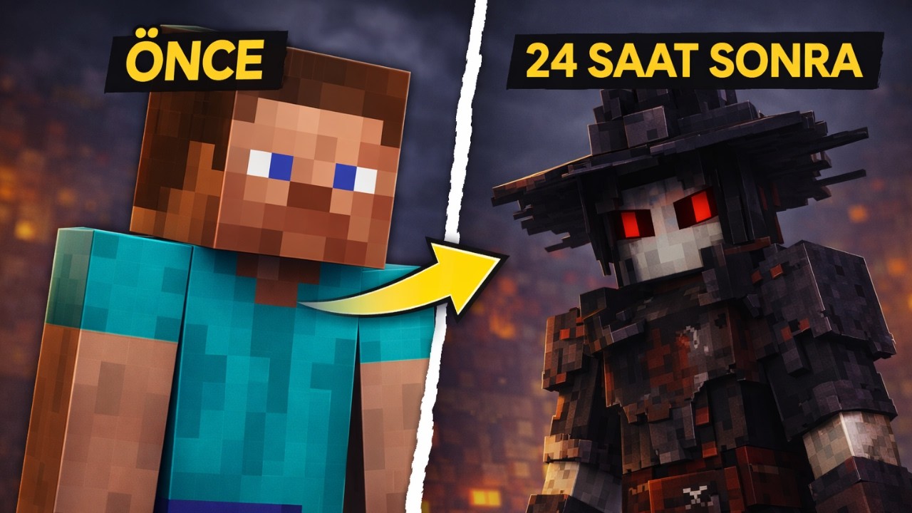 Minecraft'ta NEDEN 24 Saat Boyunca Kendimi Geliştirdim?