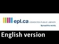 Edmonton public library  holds  selfchecking out books english version