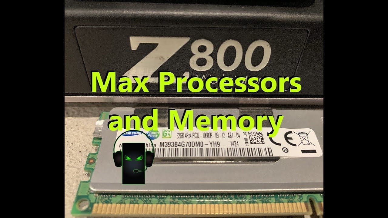 HP Z800 Max Processors and Memory of Memory Installed!!!) YouTube