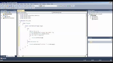 For Loop In C# net Console Application In Tamil
