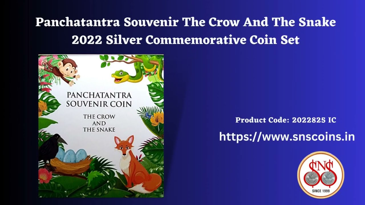 Panchatantra Souvenir The Crow And The Snake 2022 Silver Commemorative Coin Set