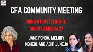 Jane Fonda, Melody Mohebi, and Aditi Juneja | Committee for the First Amendment Training
