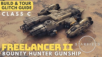 Freelancer II | Class C Bounty Hunting Asymmetric Gunship | Starfield Ship Build | No Mods