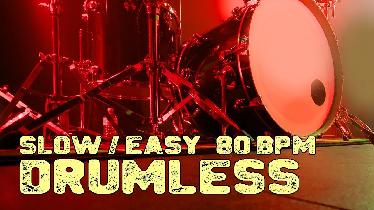 Drumless Backing Track for Beginners 80 bpm - YouTube Music.