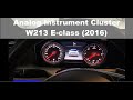 W213 E-class (2016) - Analog Instrument Cluster - Explanation