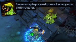 Summons a plague ward to attack enemy