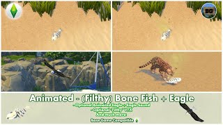 Bakies The Sims 4 Custom Content: Animated - (Filthy) Bone Fish + Eagle