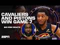 GAME 7 REACTIONS 🍿 Cavaliers & Pistons advance to the 2nd Round to finalize semifinals | SC with SVP