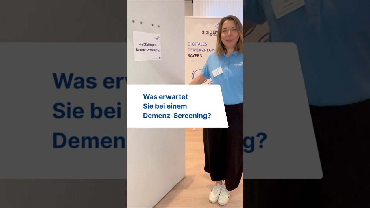 Was erwartet Sie bei einem digiDEM Bayern Demenz-Screening? 