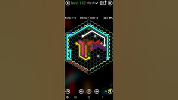 How To Solve Flow Free Hexes Jumbo Courtyard Pack Level 142 Board Walk Through Solution Walkthrough