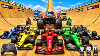 💥 Formula Car Stunt Racer 3D - Impossible Mega Ramp Challenge with Superheroes Gameplay screenshot 4