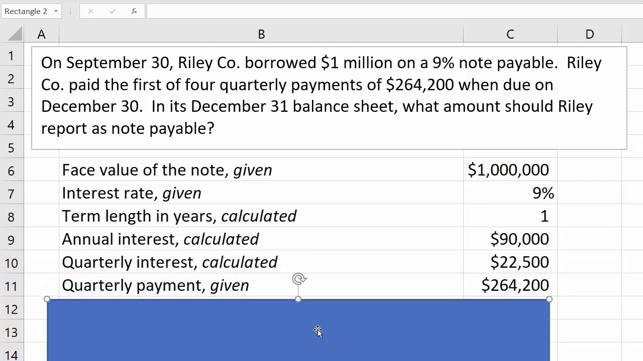 Determining Notes Payable Balance, Current Liabilities - YouTube
