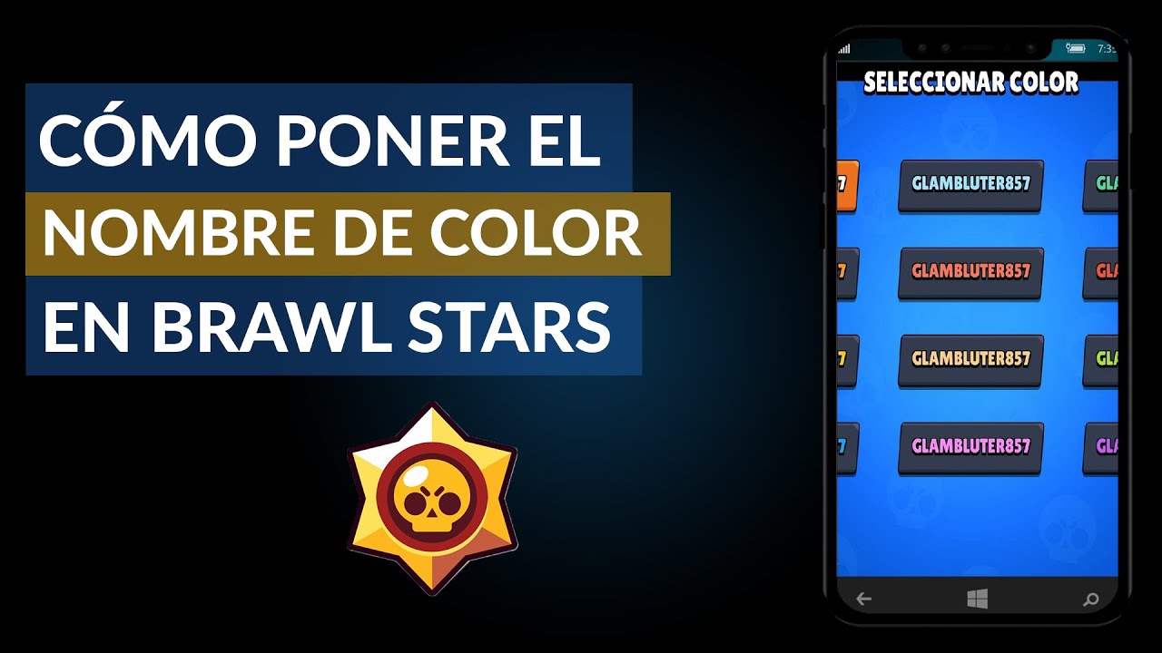 How To Color Name Brawl Stars Change The Color Of The Name - brawl star para tablet samsung