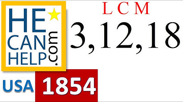 1854 {HECANHELP.COM} LCM in about 2 Minutes Least Common Multiple Developmental Math