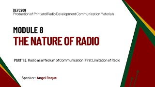 DEVC 206: Module 8.1 | The Nature of Radio Wealth