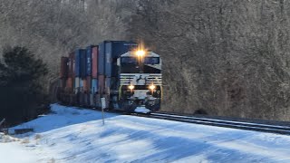 Northbound Norfolk Southern Intermodal, Cook Road Grade Crossing Lucasville, Ohio 1/31/26