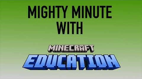 Mighty Minute with Minecraft: Export Book & Quill