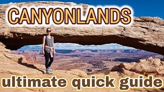 Canyonlands National Park Half Day Guide in 4K. Shafer trail, Mesa Arch, Upheaval Dome, Whale Rock.