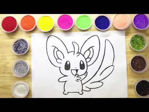 Tô Màu Tranh Cát Kim Tuyến: Pokemon - Chillarmy Cute - Color Sand Painting Toys: Pokemon. 198.