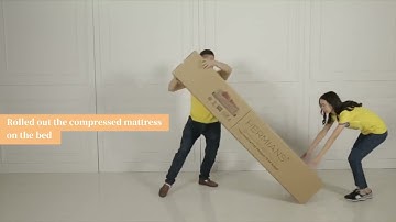 Unpack Roll Up Mattress | Mattress In A Box | Quick Recovery | LEIZI Mattress