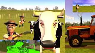 La vaca Lola Canciones de la granja y Zenon, Auto bochinchero se une con lola y amigos y  amigas.