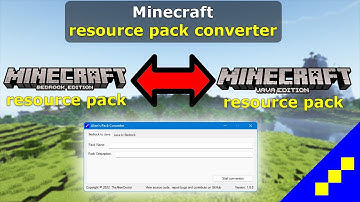 Converteer RESOURCE PACKS tussen EDITIE! Resource pack converter voor Minecraft Bedrock en Java