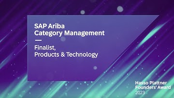 SAP Ariba Category Management