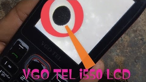 Vgo tel  i550 white LCD problem  ise Kaise solve kar sakte hain