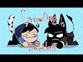 Gambar cover badboyhalo and quackity do growl battle //mcyt animatic