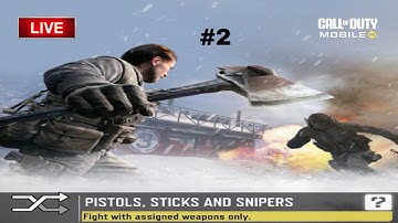 COD Mobile: Playing Pistols, Sticks and Snipers MP Mode on LIVE! (PART 2) | Milton37LiveCODM