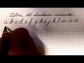 Cómo hacer las letras del abecedario minúsculas. Práctica de caligrafía 005