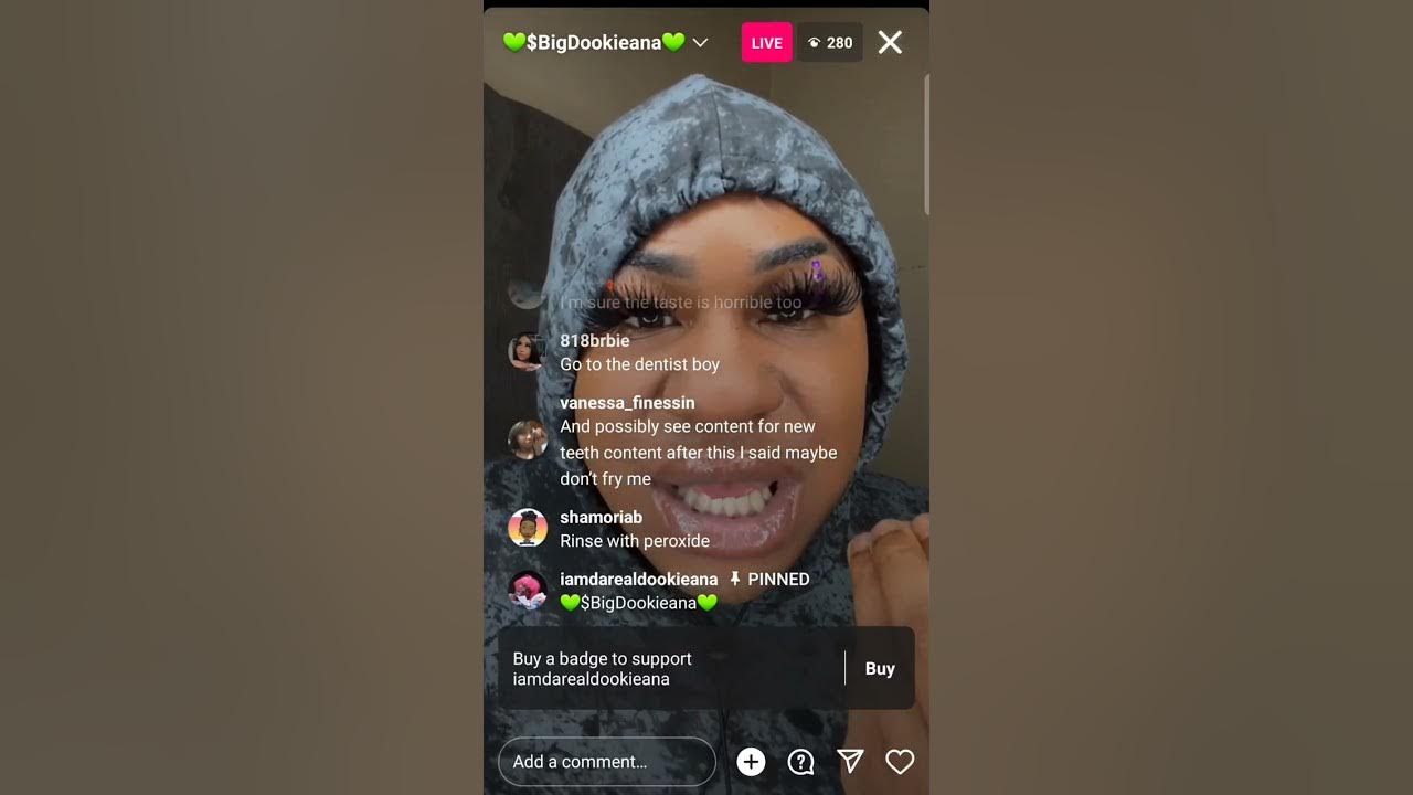Dookieana live on IG 🥵🍵 YouTube