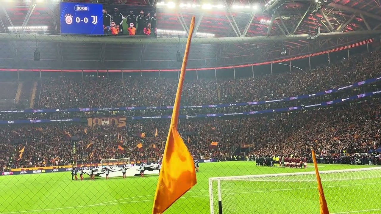 Galatasaray 5-2 Juventus! Maç öncesi tribün show ve UCL müziği