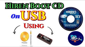 Write Hiren boot using power iso and rufus
