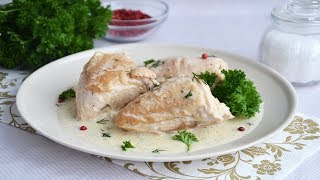 Курица тушеная в сметане Курица тушеная в сметане