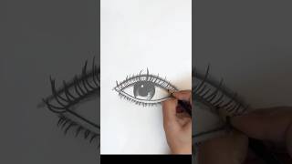 How to draw eye tutorial for beginners | step by step #youtubeshorts #ytshorts #eyedrawing